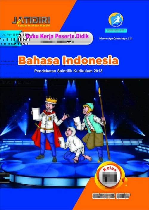 Cover Buku Buku Kerja Peserta Didik JATI DIRI Bahasa Indonesia Kelas VIII Genap | CV. Grafika Dua Tujuh